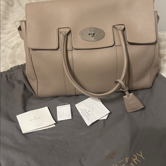 Mulberry Bayswater Pebble Leather Beige - Picture 11 of 13